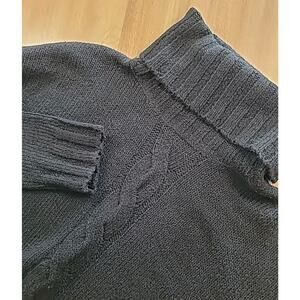 Lord Taylor Turtleneck Sweater Black PM Cozy Luxe Romantic Cottagecore Soft Goth